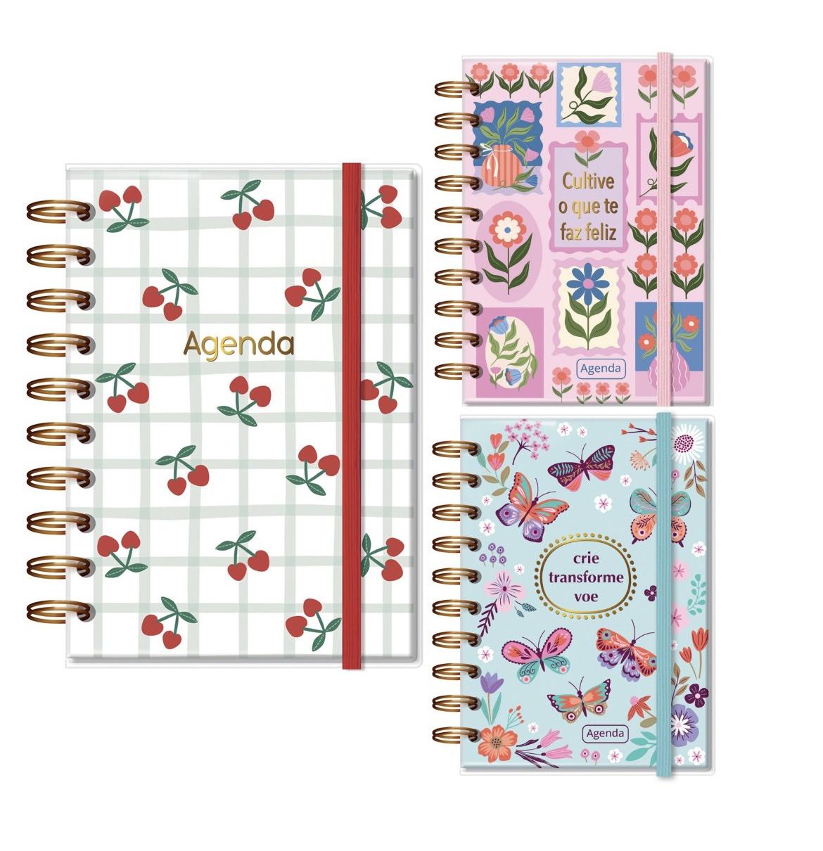 Agenda Diária P 2026 Fina Ideia 9,5×13,5 cm 168 Folhas capa protetora