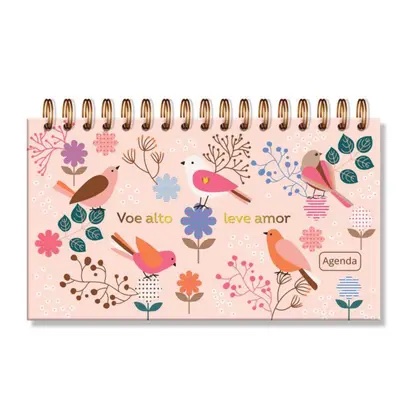 Agenda Semanal Mini 2026 Fina Ideia 8,5 × 15 cm 80 folhas Capa Dura - Imagem 3