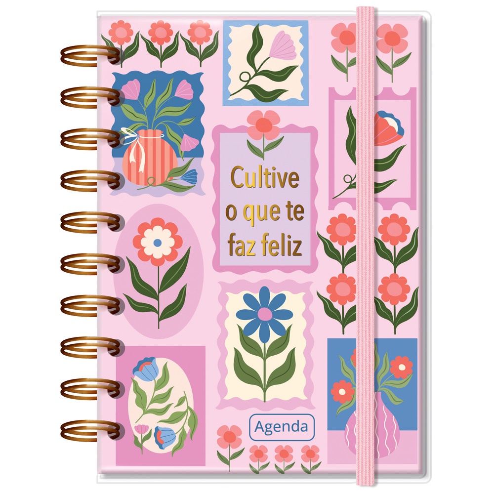 Agenda Diária P 2026 Fina Ideia 9,5×13,5 cm 168 Folhas capa protetora - Imagem 2
