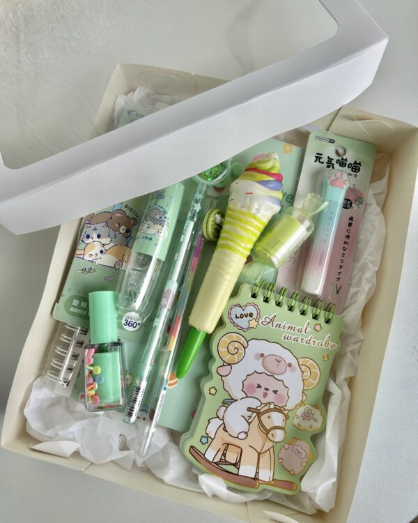 Box Color verde (9 itens)