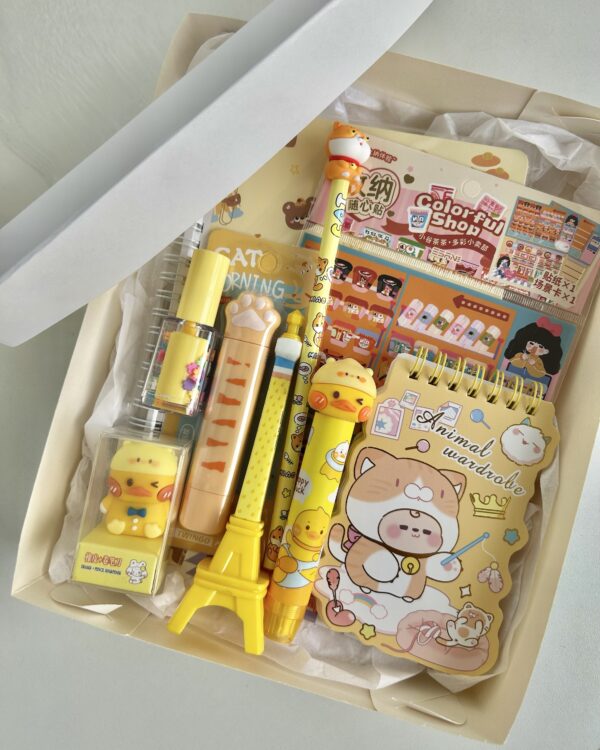 Box Color amarela (9 itens)