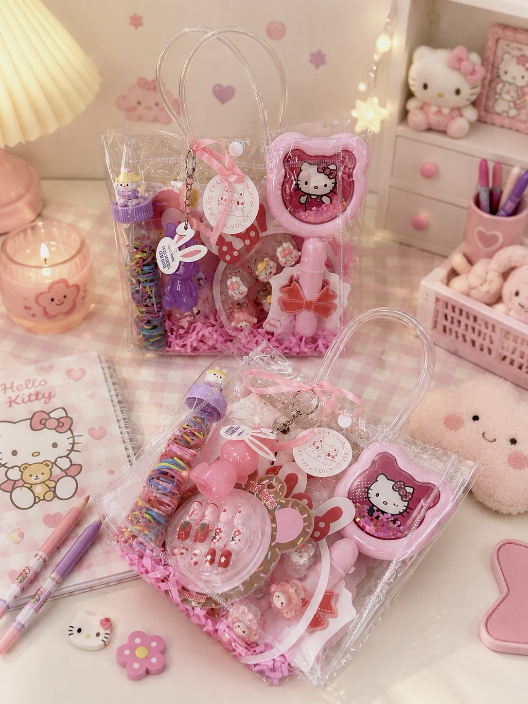 Sacolinha cuide-se - inspiração Hello Kitty