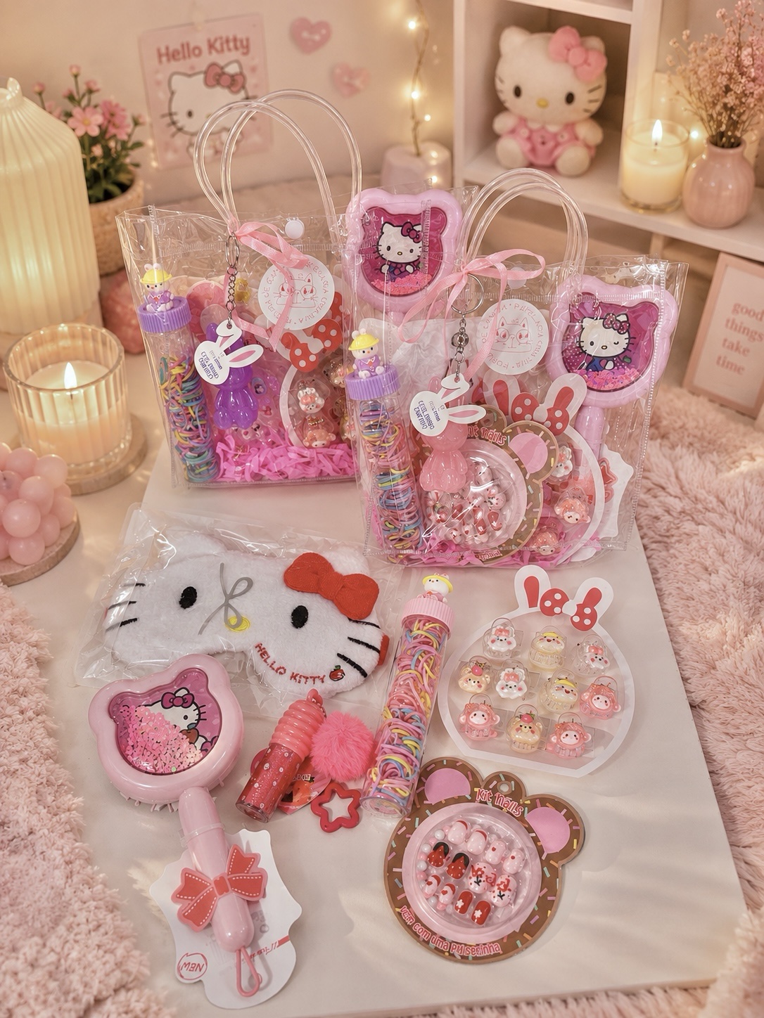 Sacolinha cuide-se - inspiração Hello Kitty - Imagem 2
