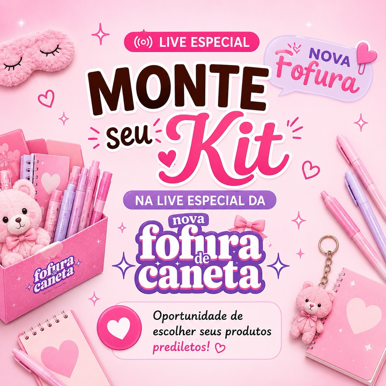 Monte seu kit na live
