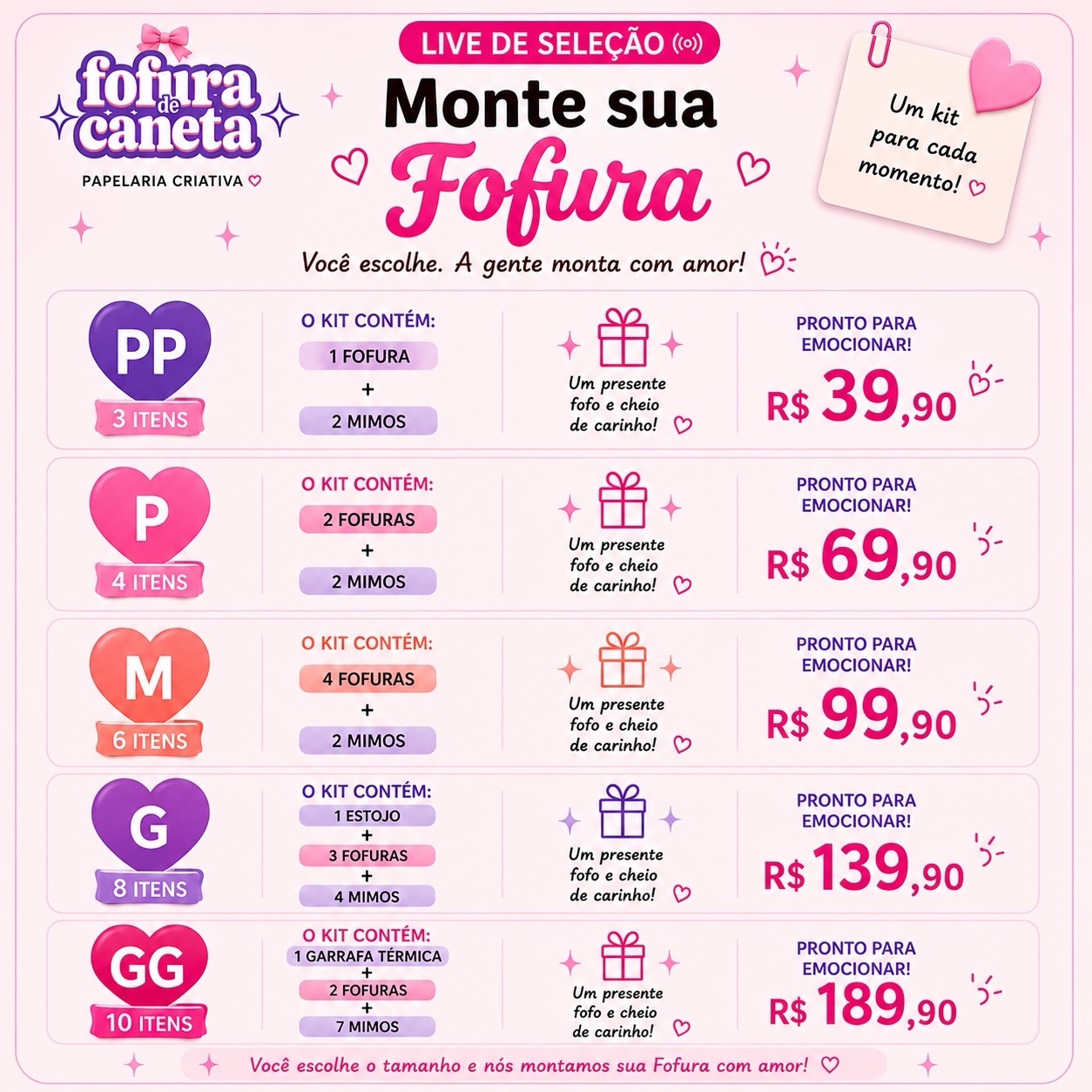 Monte seu kit na live - Imagem 5