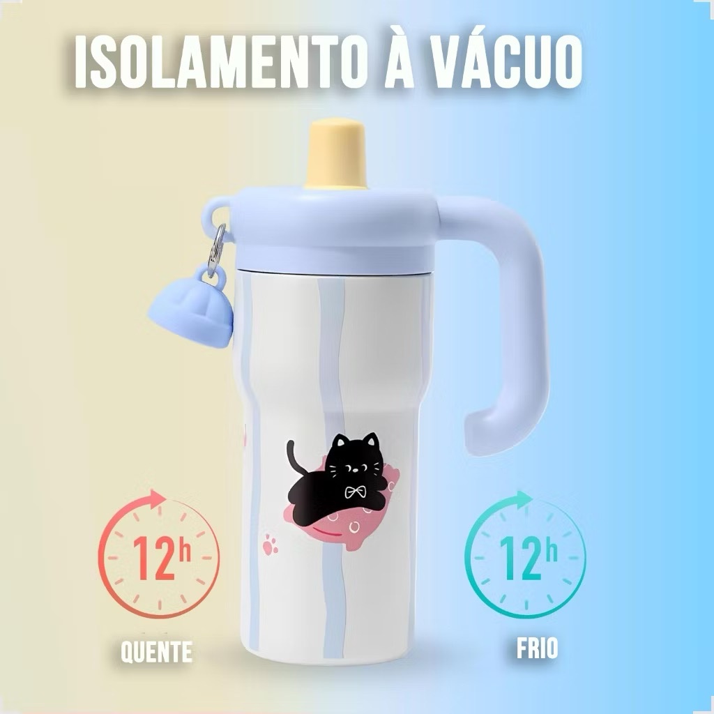 Copo térmico com saborizador 600ml - Imagem 4