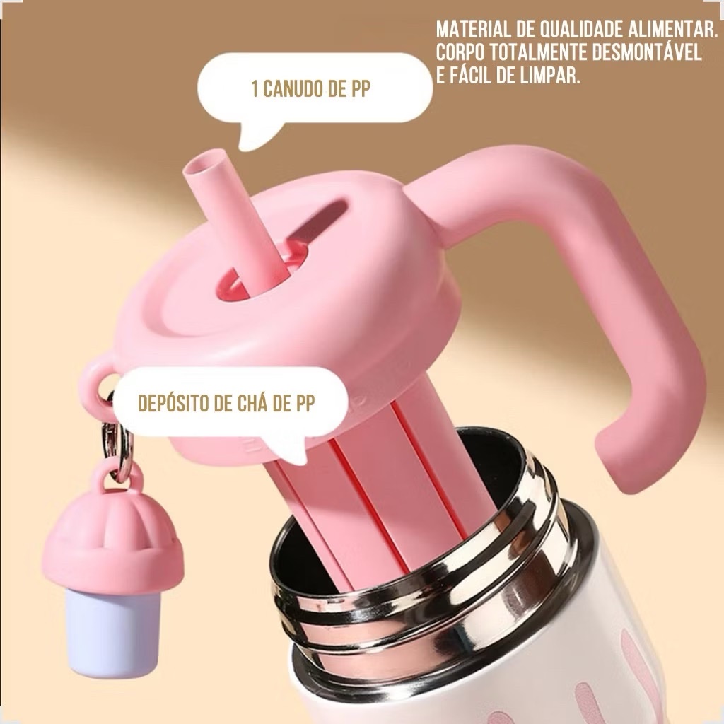 Copo térmico com saborizador 600ml - Imagem 3