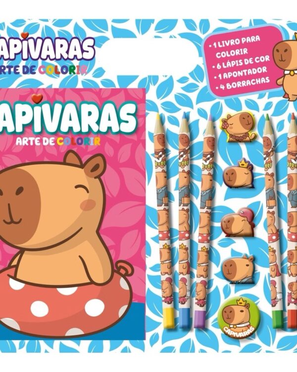 Kit colorir capivara